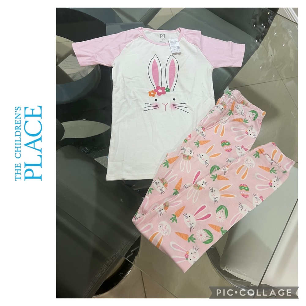 NWT The Children's Place Easter Snug Fit Cotton Pajamas size 12